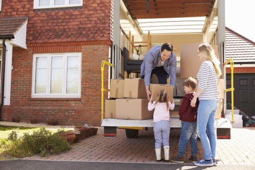 Removals and storage service in Towerhill with packed boxes and moving support