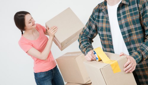 Modern storage company profile with practical space management focus